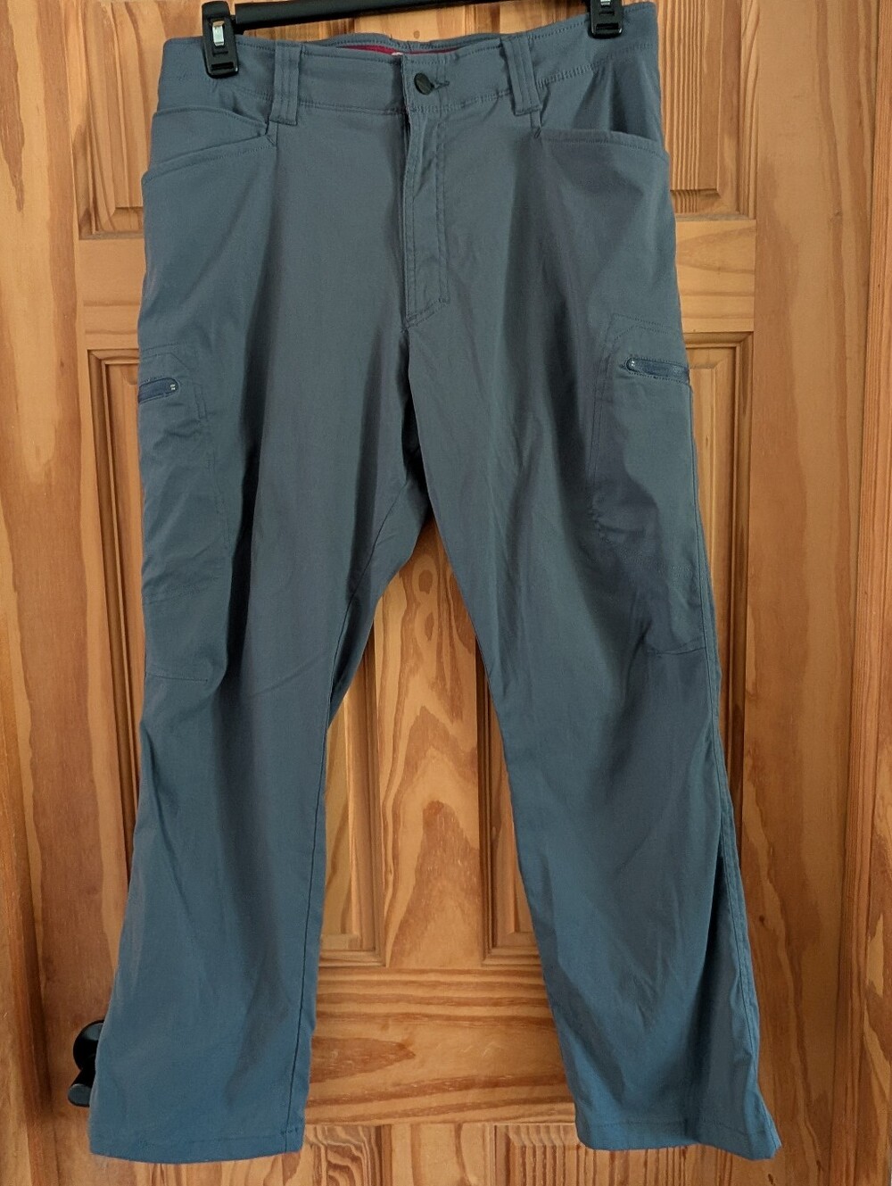 Wrangler Men's 34x30 Gray Cargo Pants Utility Outdoor Series Comfort Flex